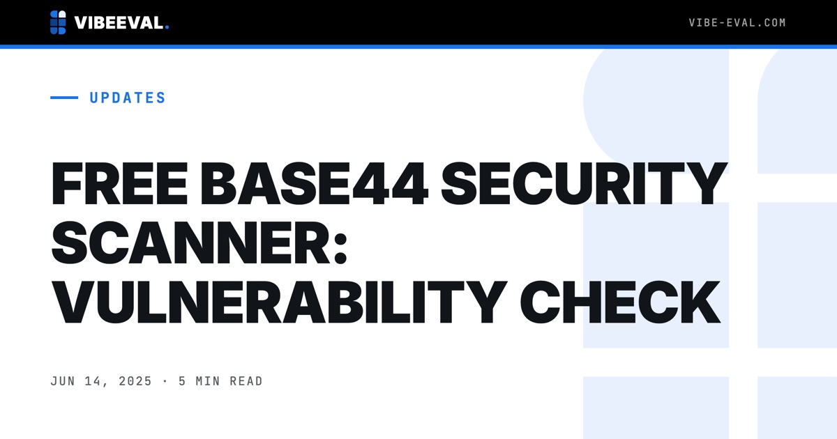 FREE BASE44 SECURITY SCANNER